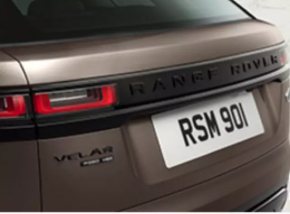 Эмблема надпись двери багажника "RANGE" Land Rover Range Rover Velar 18-23 черный