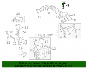 Расходомер воздуха Honda Civic X FC 16-21 1.5T