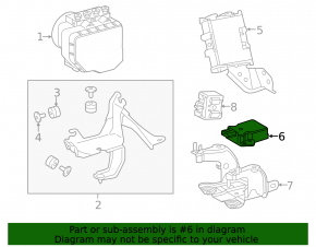 Yaw Rate Sensor Lexus IS250 06-13