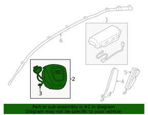 Подушка безопасности airbag в руль водительская Audi A4 B8 13-16 рест