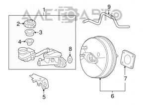 Вакуумный усилитель Honda Civic 4d 06-09