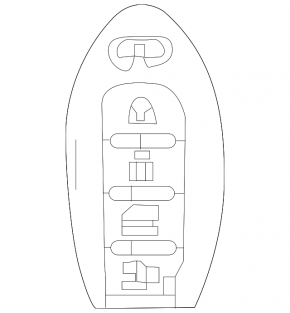 Ключ smart Infiniti Q50 14-20 4 кнопки