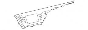 Монитор, дисплей Toyota Camry v70 18-19 царапины