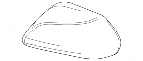 Крышка бокового зеркала левая Toyota Camry 25-26 US built, черный