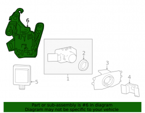 Кронштейн датчика слепых зон BSM задний правый Toyota Land Cruiser 24-26