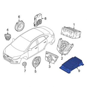 Усилитель аудио Ford Escape MK3 13-16 Sony