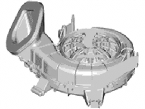 Корпус вентилятора охлаждения батареи правый Ford Fusion mk5 13-20 plug-in