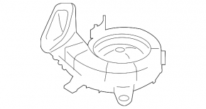 Корпус вентилятора охлаждения батареи правый Ford Fusion mk5 13-20 plug-in