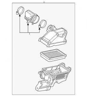 Корпус повітряного фільтра Nissan Versa Note 13-19 1.6