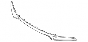 Накладка переднего бампера центральная Volvo V90 17-20 T5, T6