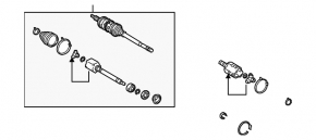 Привод полуось передняя правая Lexus RX400h 06-09