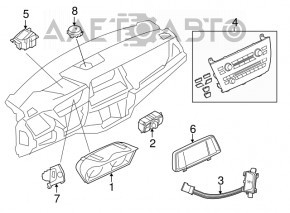 Управление климат-контролем BMW X5 F15 14-18 с подогревом, потерт