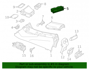 USB Hub Mercedes GLC 20-22 передний, 2 Usb-C