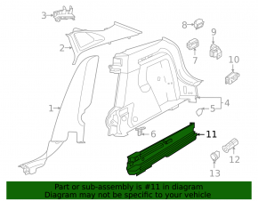 Кронштейн пола багажника правый Volkswagen ID.4 23-26
