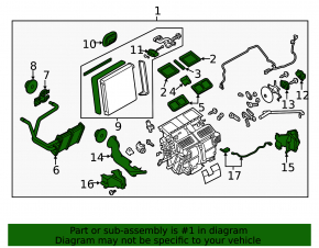 Корпус печки голый Infiniti Q50 14-20