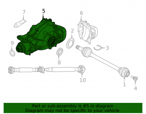 Задний дифференциал редуктор BMW X3 G01 18-24 33к
