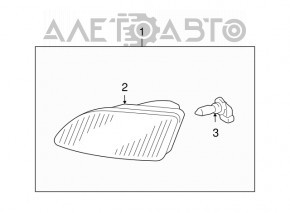 Противотуманная фара птф правая Lexus RX300 RX330 RX350 04-09