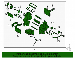Печка в сборе Hyundai Kona 18-21 без авто, с доп отопителем