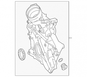 Передняя крышка двигателя Mercedes GLC 300 20-22