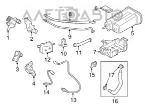 Лямбда-зонд второй Kia Soul 14-16 2.0