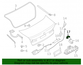 Кронштейн задней камеры BMW 7 G11 G12 16-19
