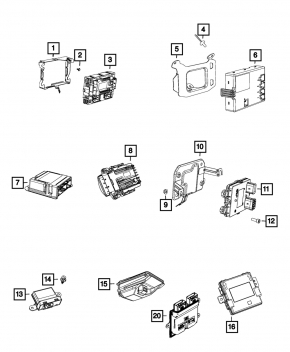 Differential Control Module Jeep Renegade 19-23
