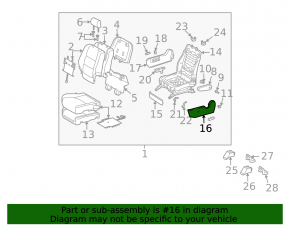 Накладка пассажирского сидения боковая левая Lexus RX300 RX330 RX350 RX400h 04-09 бежевая, трещины в креплениях, царапины, под чистку