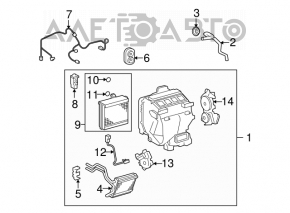 Мотор печки Servo sub-assy, damperfor mode Lexus ES350 07-07