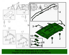 Обшивка потолка Mazda CX-5 13-15