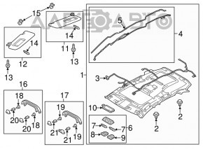 Обшивка потолка Mazda CX-5 13-15