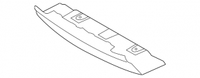 Нижня накладка бампера переднього Land Rover Range Rover Evoque 12-15