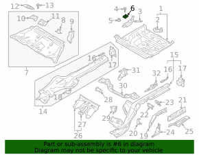 Кронштейн ВВБ в багажнике Audi A6 C8 19-24