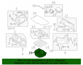 Поддон багажника Hyundai Sonata 11-15 hybrid тип 2