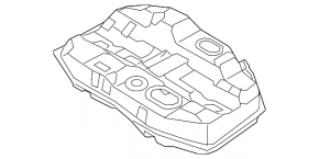 Топливный бак Hyundai Sonata 16-19 hybrid