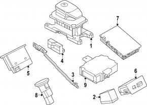 Шифтер КПП с ручкой Nissan Ariya 23-26