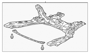 Подрамник передний Honda CRV 17-22 1.5, 2.4 ржавый