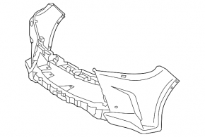 Бампер передній голий Lexus LX570 16-21
