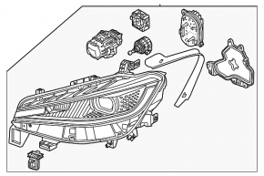 Фара передня права у зборі Volkswagen ID.4 21-22 LED з matrix beam
