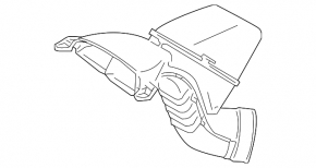 Воздухоприемник Toyota Highlander 17-19 3.5