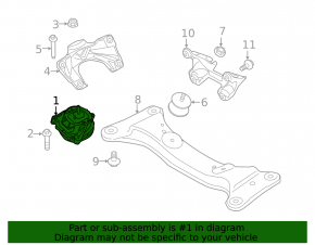 Подушка двигателя правая BMW 3 F30 12-18 N55 B58