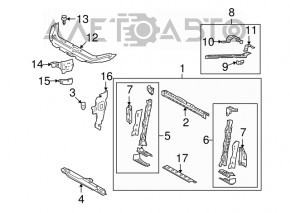 Балка поперечна передня Toyota RAV4 06-12