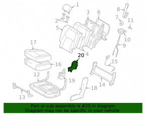 Накладка пассажирского сидения передняя Lexus RX300 RX330 RX350 RX400h 04-09 серая