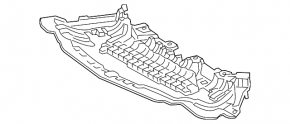 Защита переднего бампера Mercedes C-class W205 19-21 RWD
