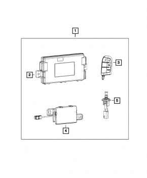 Ключ Dodge Grand Caravan 11-20 3 кнопки