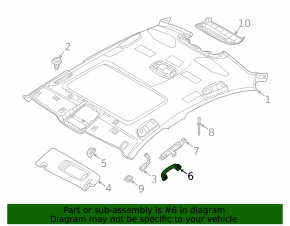 Ручка потолка передняя левая BMW X7 G07 19-22 Canberra-beige