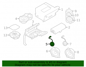 Пищалка двери передней левой BMW X5 F15 14-18 Harman Kardon