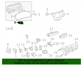 Кнопка аварийной сигнализации Toyota Sienna 11-15 серая