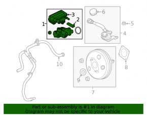 Главный тормозной цилиндр Ford Fiesta 11-19 с бачком