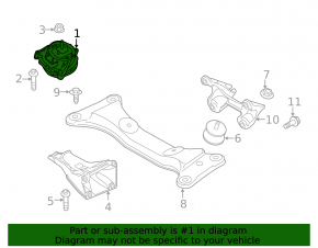Подушка двигателя правая BMW 3 F30 14-18 N47