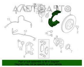 Кожух тормозного диска передний левый Mini Cooper F56 3d 14-